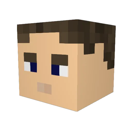 StPate34 Minecraft avatar head, 3D render