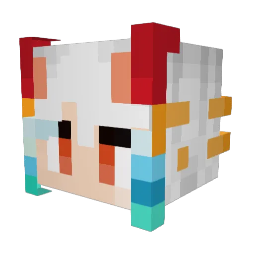 StPlague Minecraft avatar head, 3D render