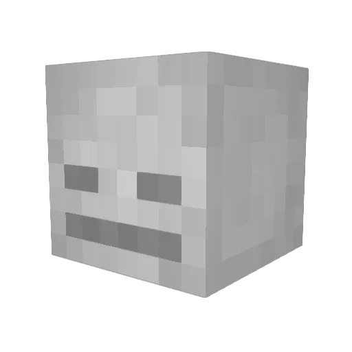 StSmell Minecraft avatar head, 3D render