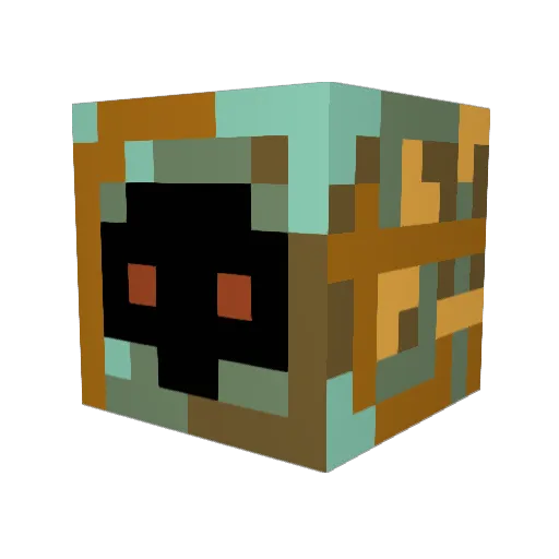 StStalin Minecraft avatar head, 3D render