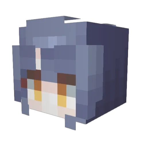 StTL_Akane_Lize Minecraft avatar head, 3D render