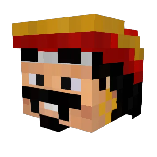 St_Dom Minecraft avatar head, 3D render