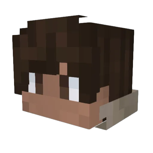 St_Louis Minecraft avatar head, 3D render