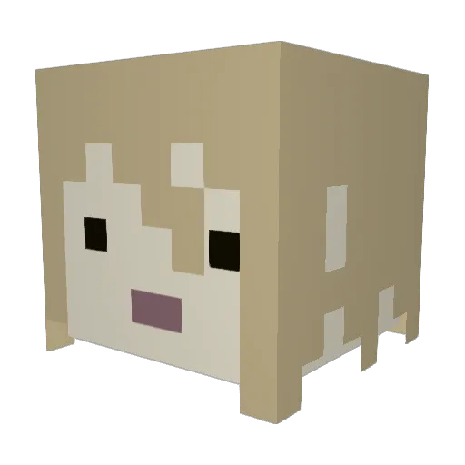 St_a_r Minecraft avatar head, 3D render