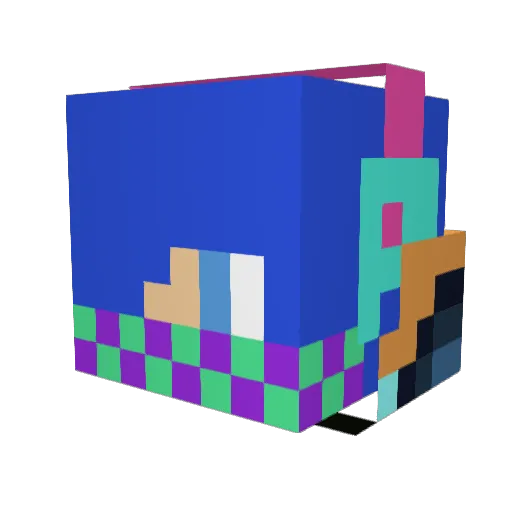 StaDiea Minecraft avatar head, 3D render