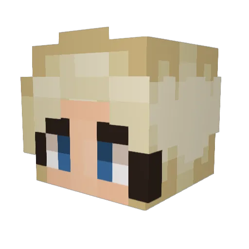 StaFFonLY12 Minecraft avatar head, 3D render
