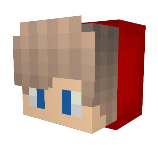 StaIIi Minecraft avatar head, 3D render