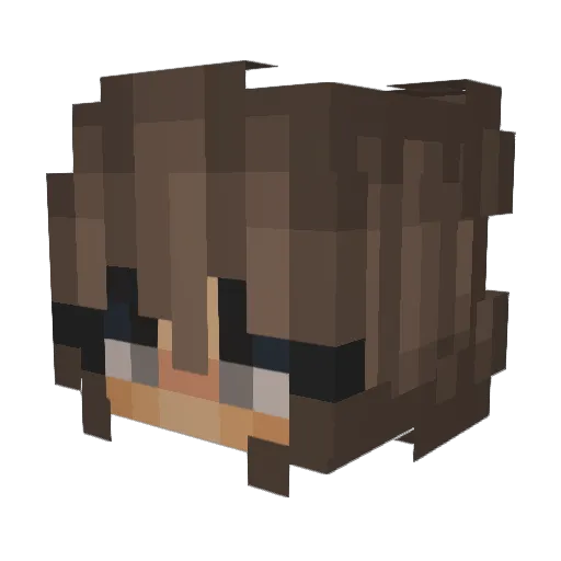 StaInvisible Minecraft avatar head, 3D render