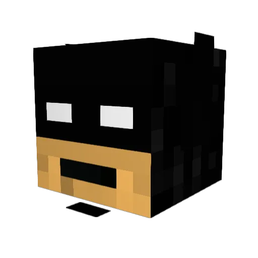 StaRperSS Minecraft avatar head, 3D render