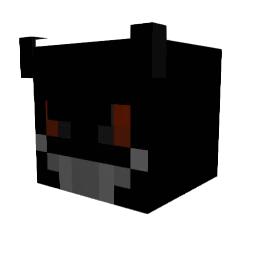 StaTsss Minecraft avatar head, 3D render