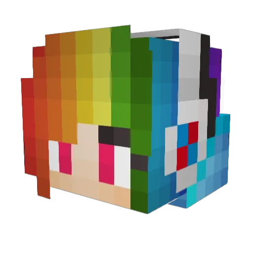 StaaaRz Minecraft avatar head, 3D render