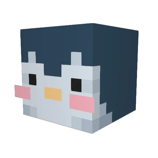 Staaf Minecraft avatar head, 3D render