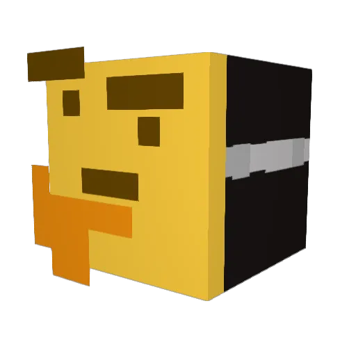Staarus Minecraft avatar head, 3D render