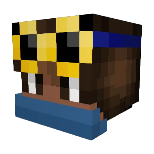 StabMyPants Minecraft avatar head, 3D render