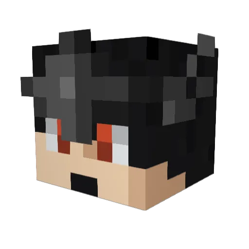Stabay Minecraft avatar head, 3D render