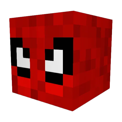 Stabbiediestab Minecraft avatar head, 3D render