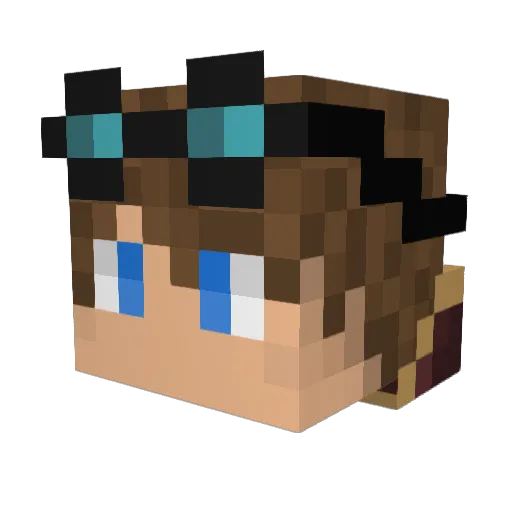 Stabbr8 Minecraft avatar head, 3D render