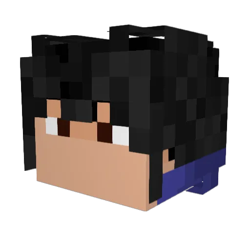 Stabele Minecraft avatar head, 3D render