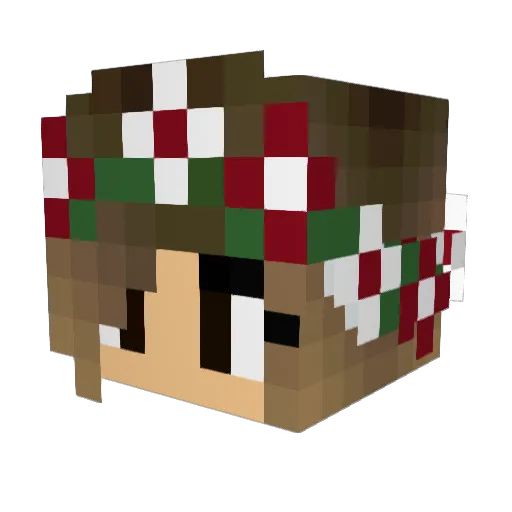 StaceeLayne Minecraft avatar head, 3D render