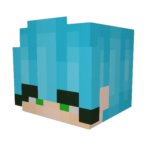Stacey_enby Minecraft avatar head, 3D render