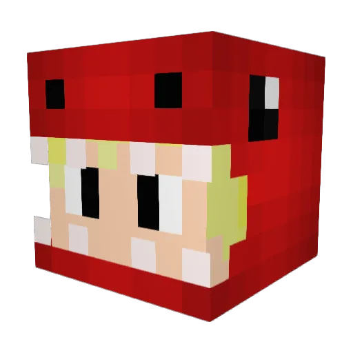 StacheNinja Minecraft avatar head, 3D render