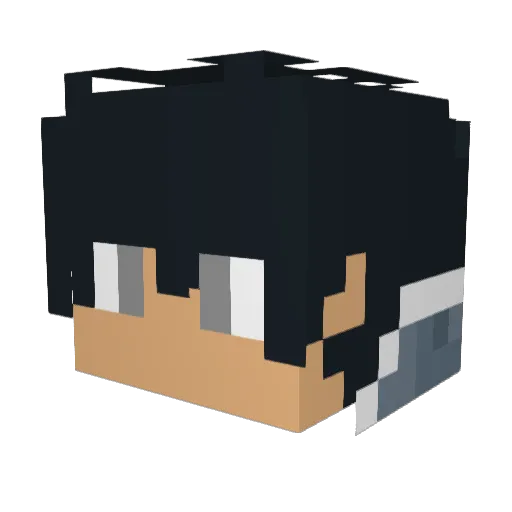 Stachlone Minecraft avatar head, 3D render