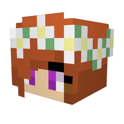 StacieP22 Minecraft avatar head, 3D render