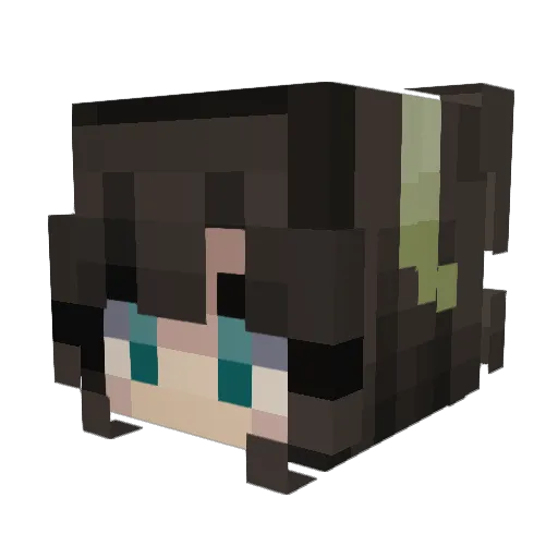 Stacilly Minecraft avatar head, 3D render