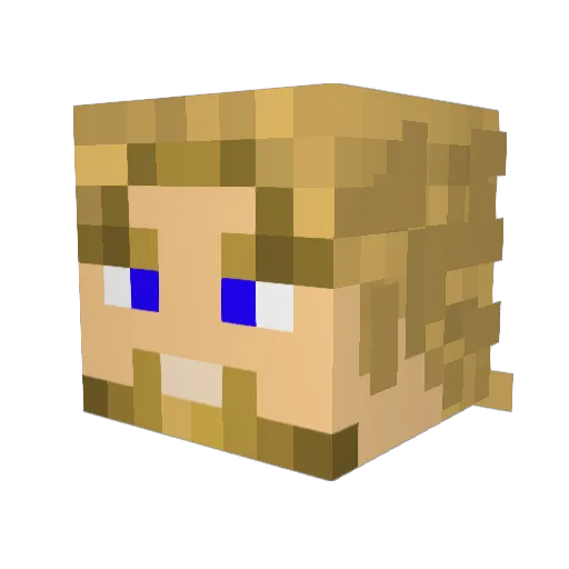 Stackocakes Minecraft avatar head, 3D render