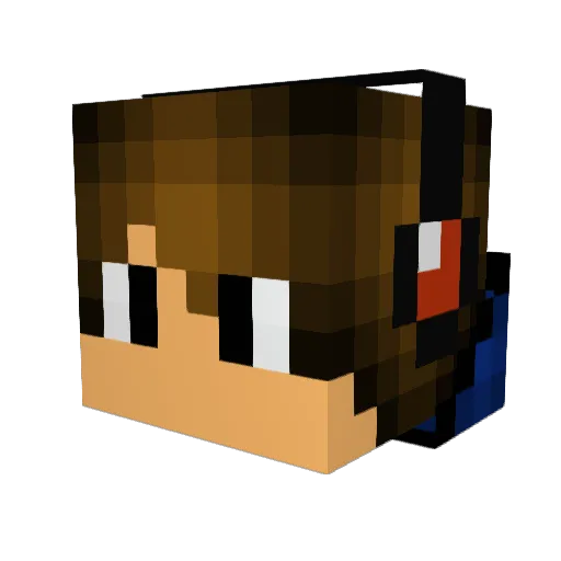 Stacks_of_Cups Minecraft avatar head, 3D render
