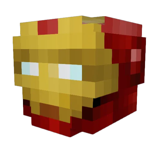 Stacksamus Minecraft avatar head, 3D render
