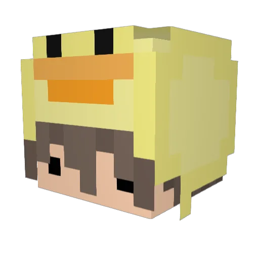 StacyOdd Minecraft avatar head, 3D render