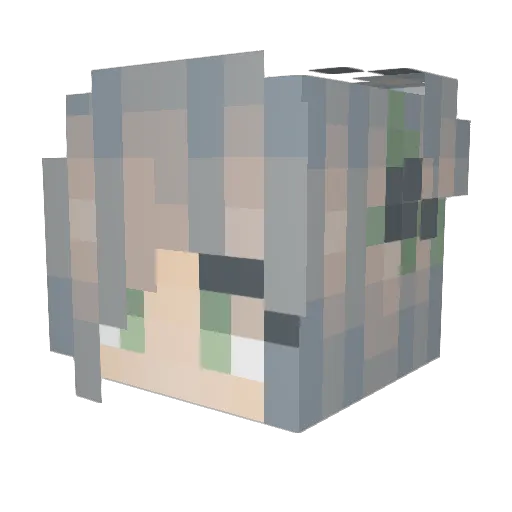 Staeris Minecraft avatar head, 3D render