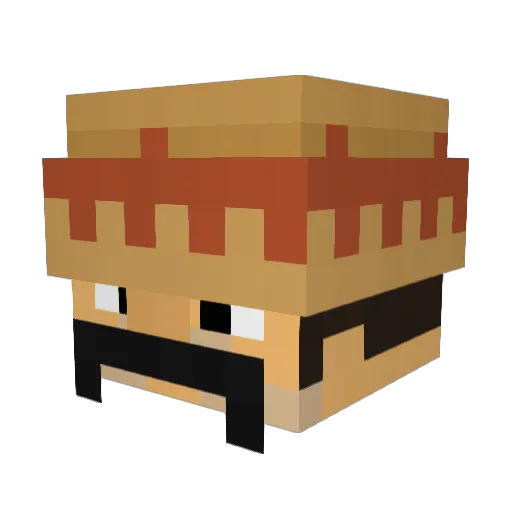 StaffTP Minecraft avatar head, 3D render