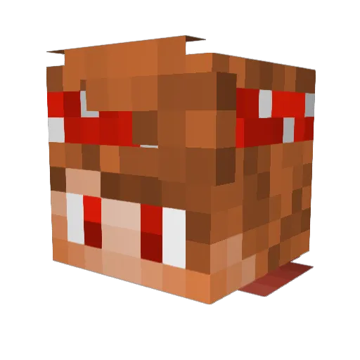 Staffeli Minecraft avatar head, 3D render