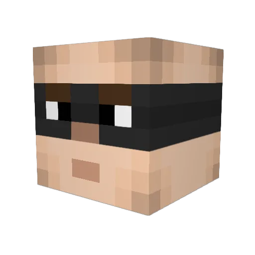 Staffie87 Minecraft avatar head, 3D render