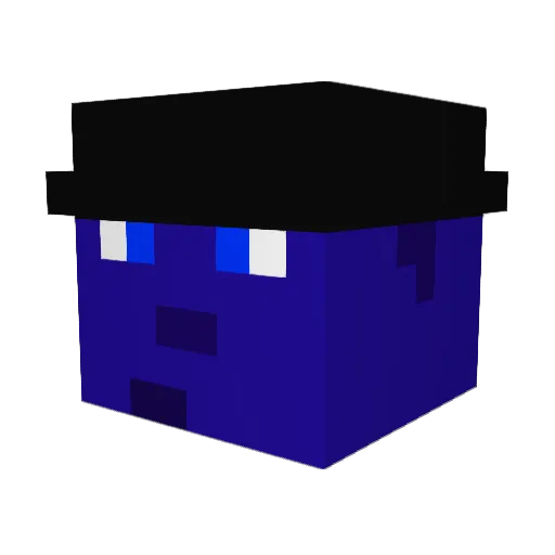 Stagan Minecraft avatar head, 3D render