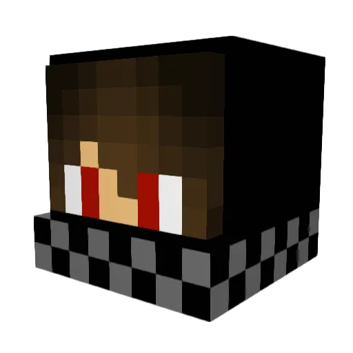 Stagedtomb Minecraft avatar head, 3D render