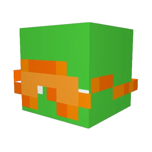 Stagisback Minecraft avatar head, 3D render