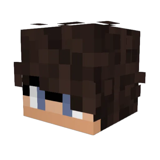 Stagnate117 Minecraft avatar head, 3D render