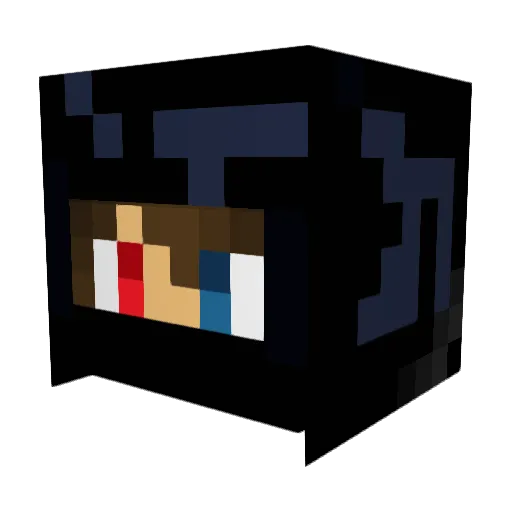 Stagolare Minecraft avatar head, 3D render
