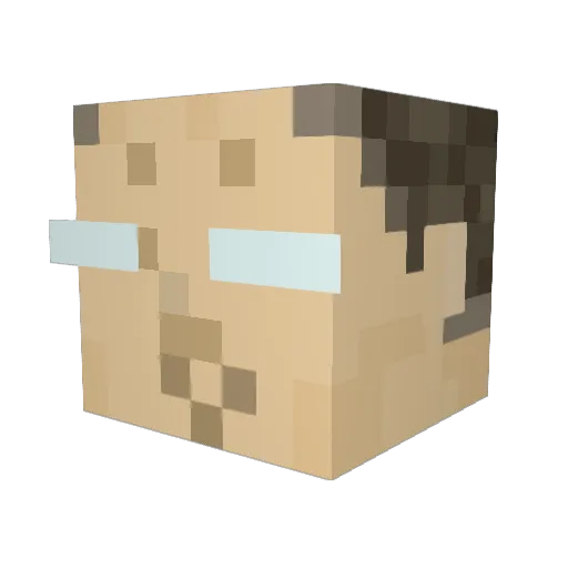 Stahl_Dust Minecraft avatar head, 3D render