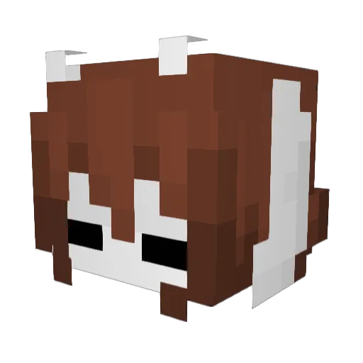 StainedClam Minecraft avatar head, 3D render
