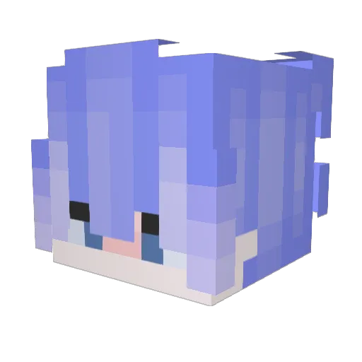 Stainexx Minecraft avatar head, 3D render