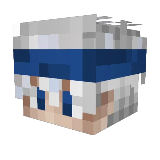 Stakki Minecraft avatar head, 3D render
