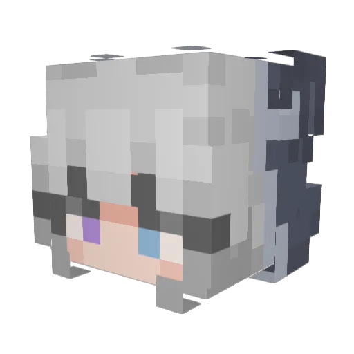 StalatheSage Minecraft avatar head, 3D render