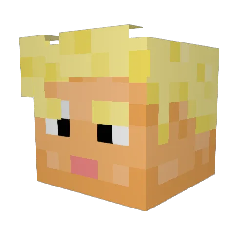 StaleChris Minecraft avatar head, 3D render