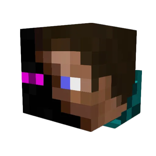 StaleDoritos_ Minecraft avatar head, 3D render
