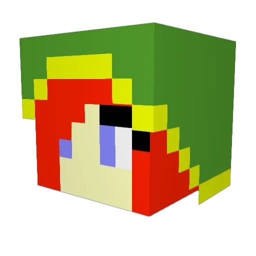 Stalesfo Minecraft avatar head, 3D render