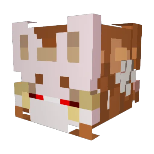Stalinium_119p Minecraft avatar head, 3D render